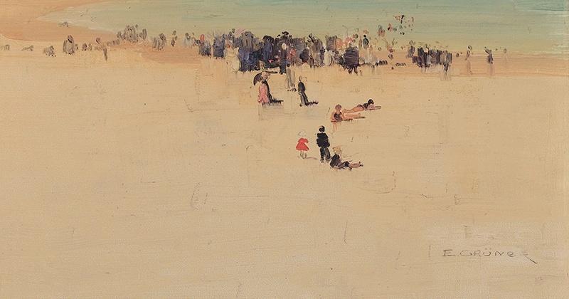 Elioth Gruner Along the Sands Sweden oil painting art